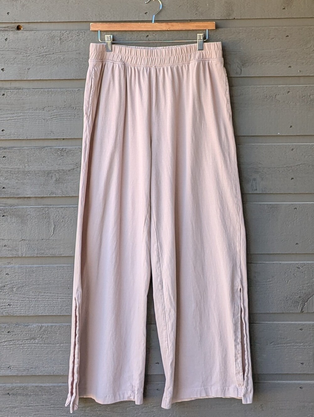 Joie Blush Pink Wide-Leg Lounge Pants 100% Organic Cotton Size Medium